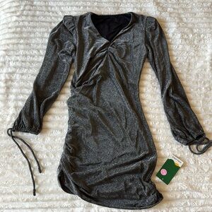 Black, sparkly dress from Halara. NEVER BEEN WORN